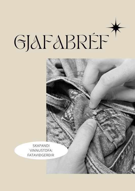 Gjafabréf á skapandi vinnustofu: Fataviðgerðir